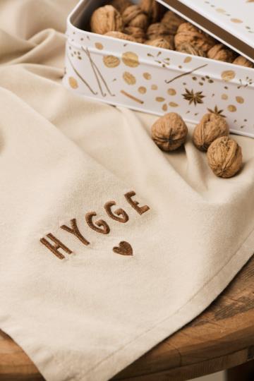 Ib Laursen Tradition Viskestykke m/Hygge - Hør