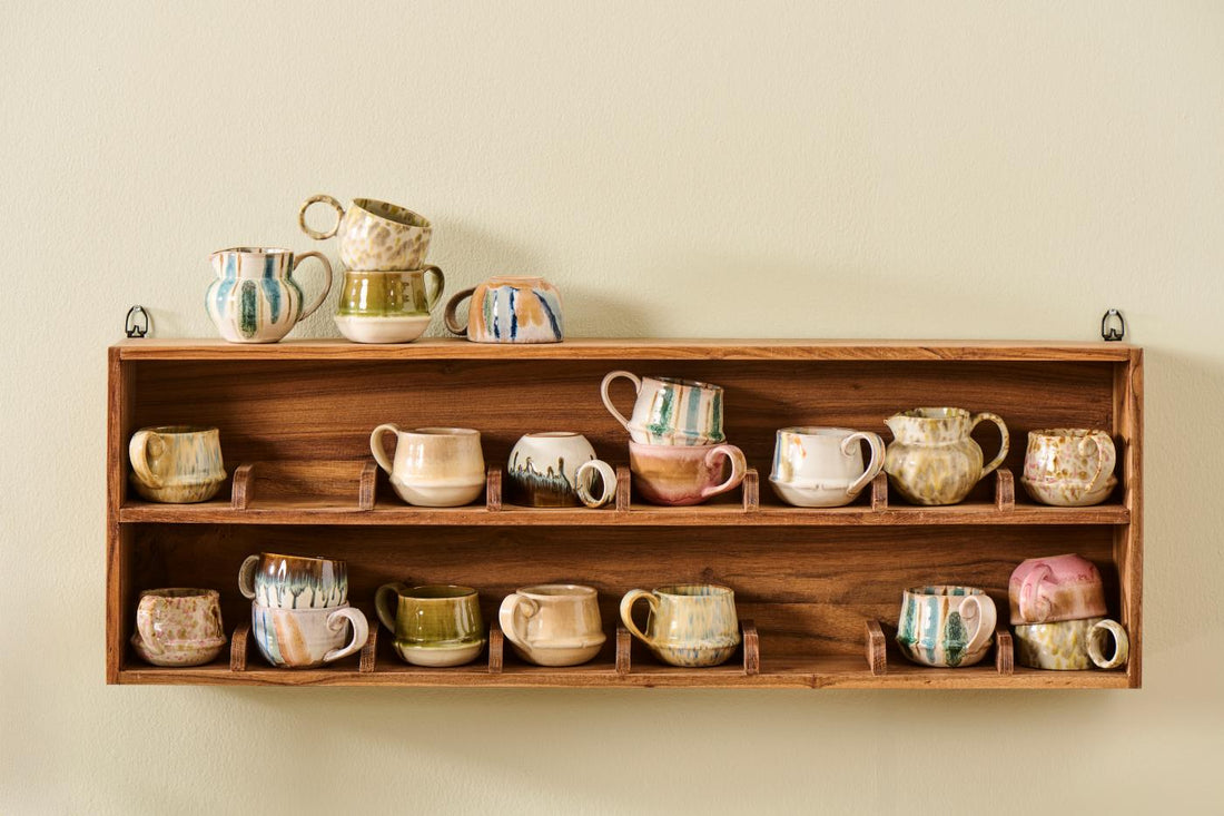 Ib Laursen Unika Væghylde m/2 Hylder - 16 Rum