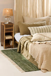 Ib Laursen - Vintage quilt sengetæppe dobbelt, eucalyptus green