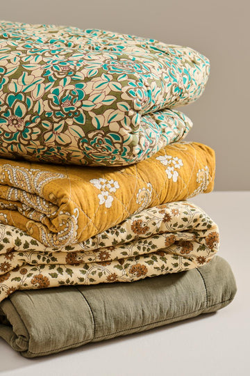 Ib Laursen Vintage Quilt - Eucalyptus Green
