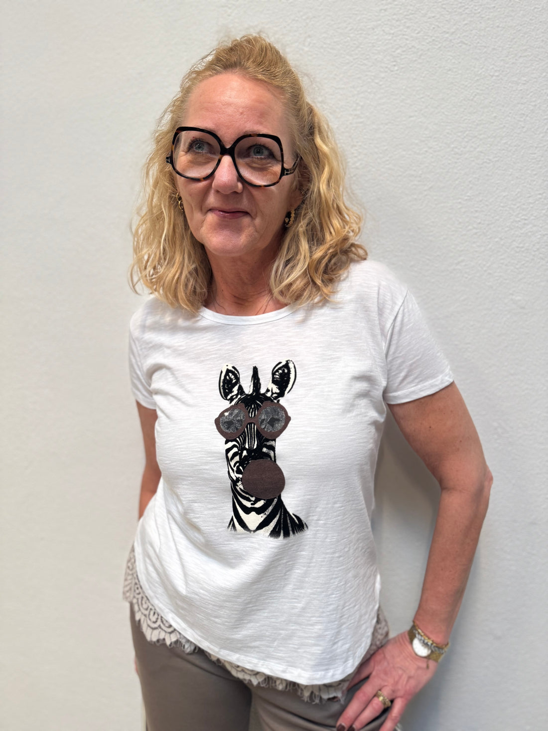 Costa Mani Animal Tee - Black/Brown