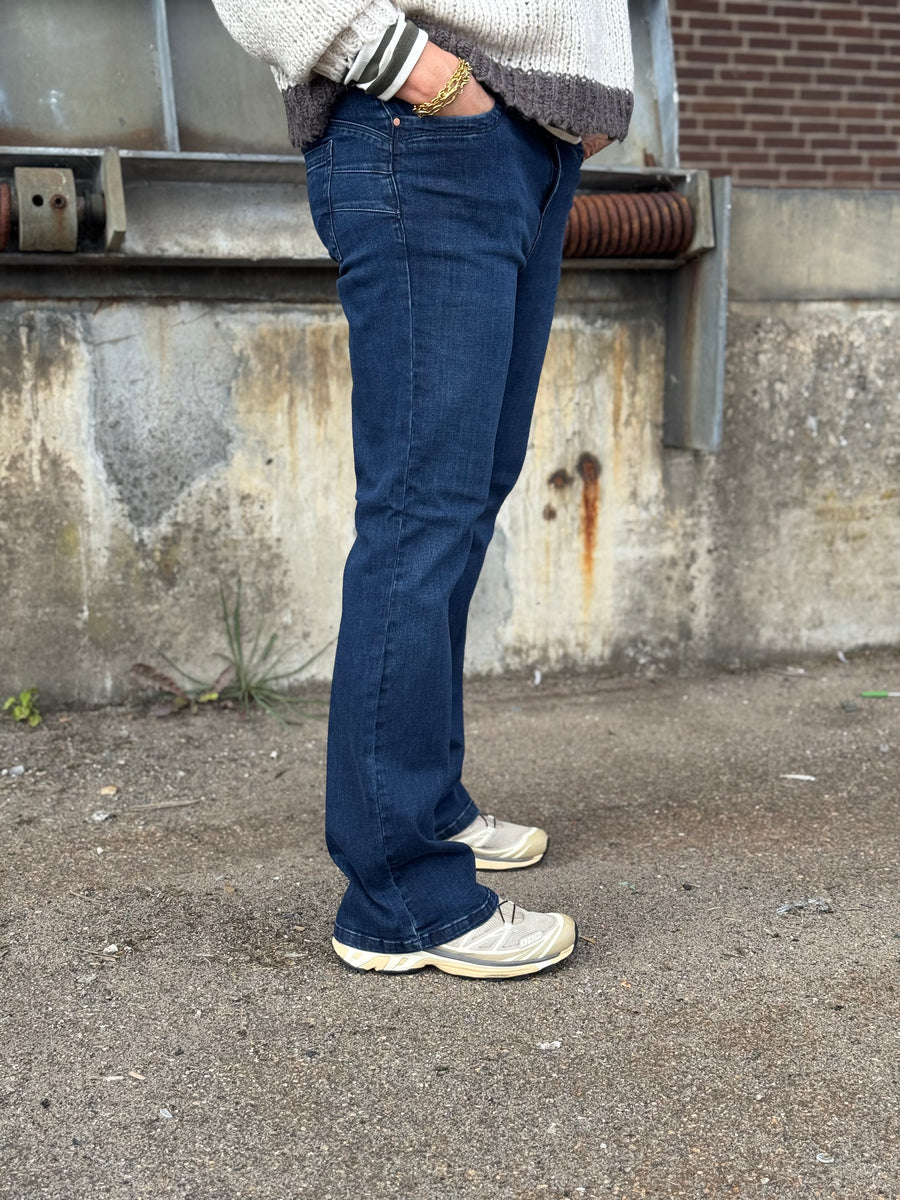 Isay Verona Flare Jeans - Dark Basic Wash