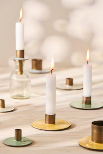 Ib Laursen 2-farvet Stage til Kronelys - Lysegul