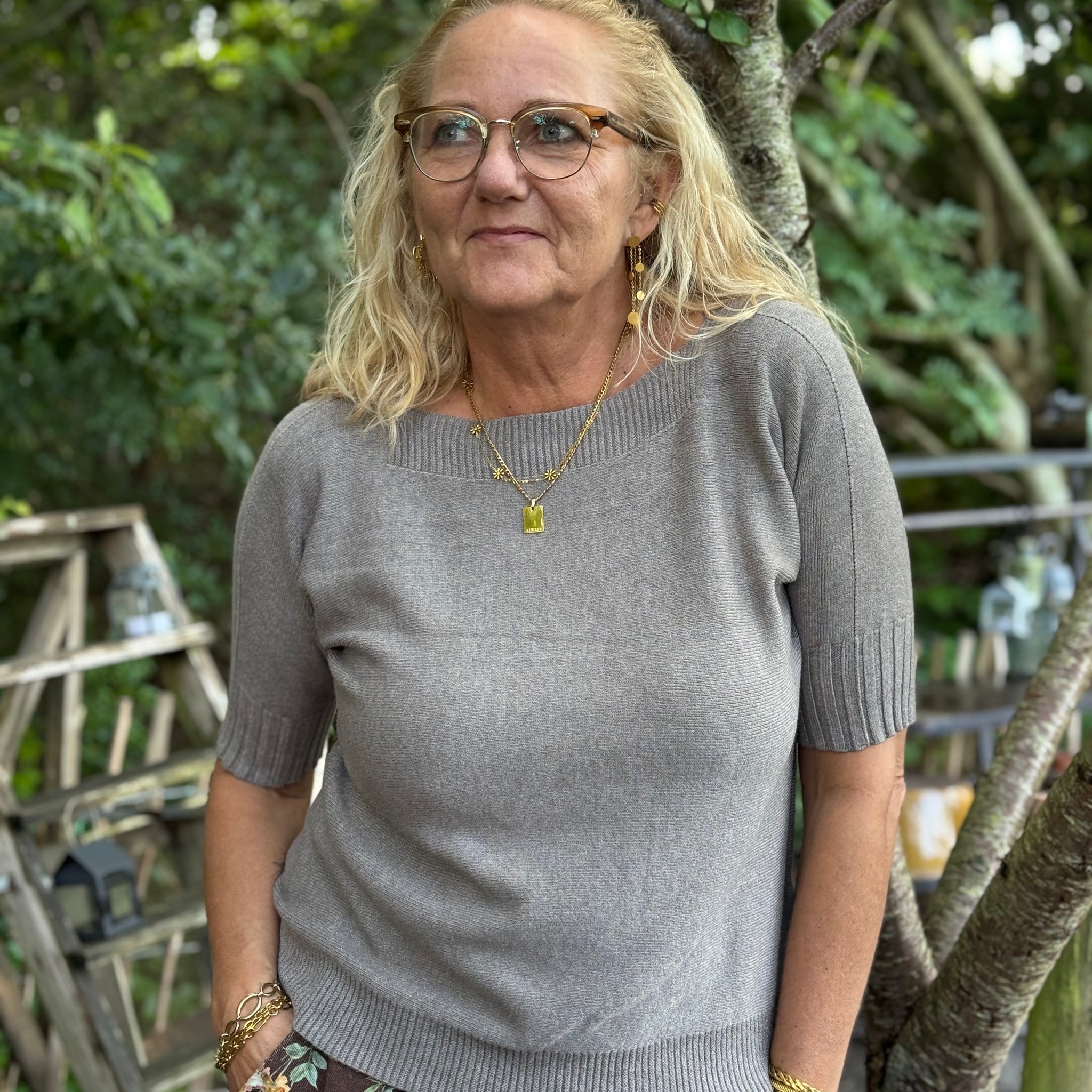 Marta du château Costanza Knit - Fango Melange