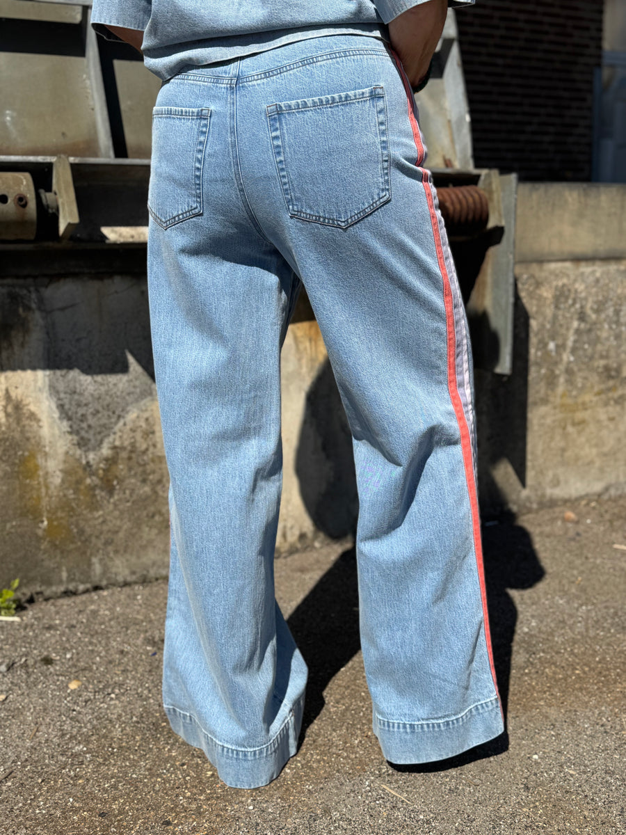 Nümph Malaga HR Wide Jeans - Light Blue Denim