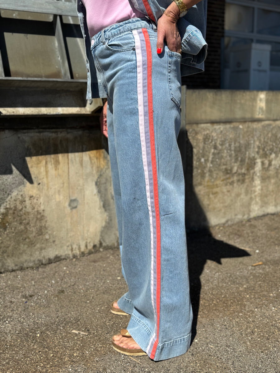 Nümph Malaga HR Wide Jeans - Light Blue Denim