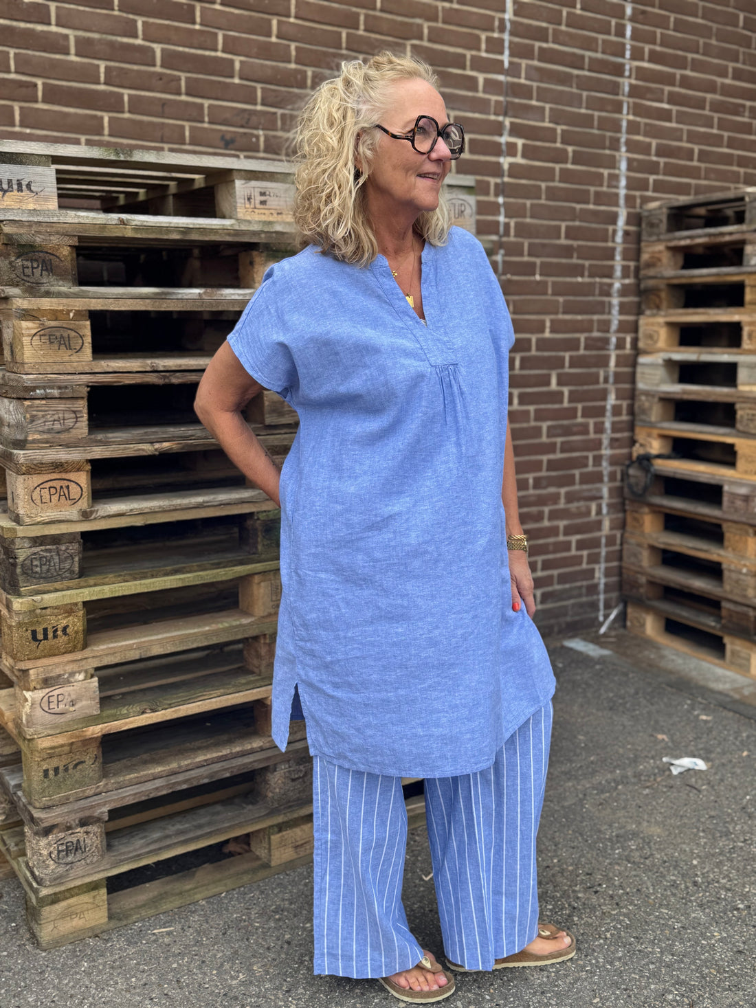 Culture Arletty Dress - Powder Blue