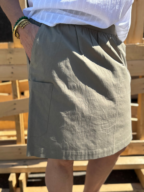 Culture Bendine Skirt - Dusky Green