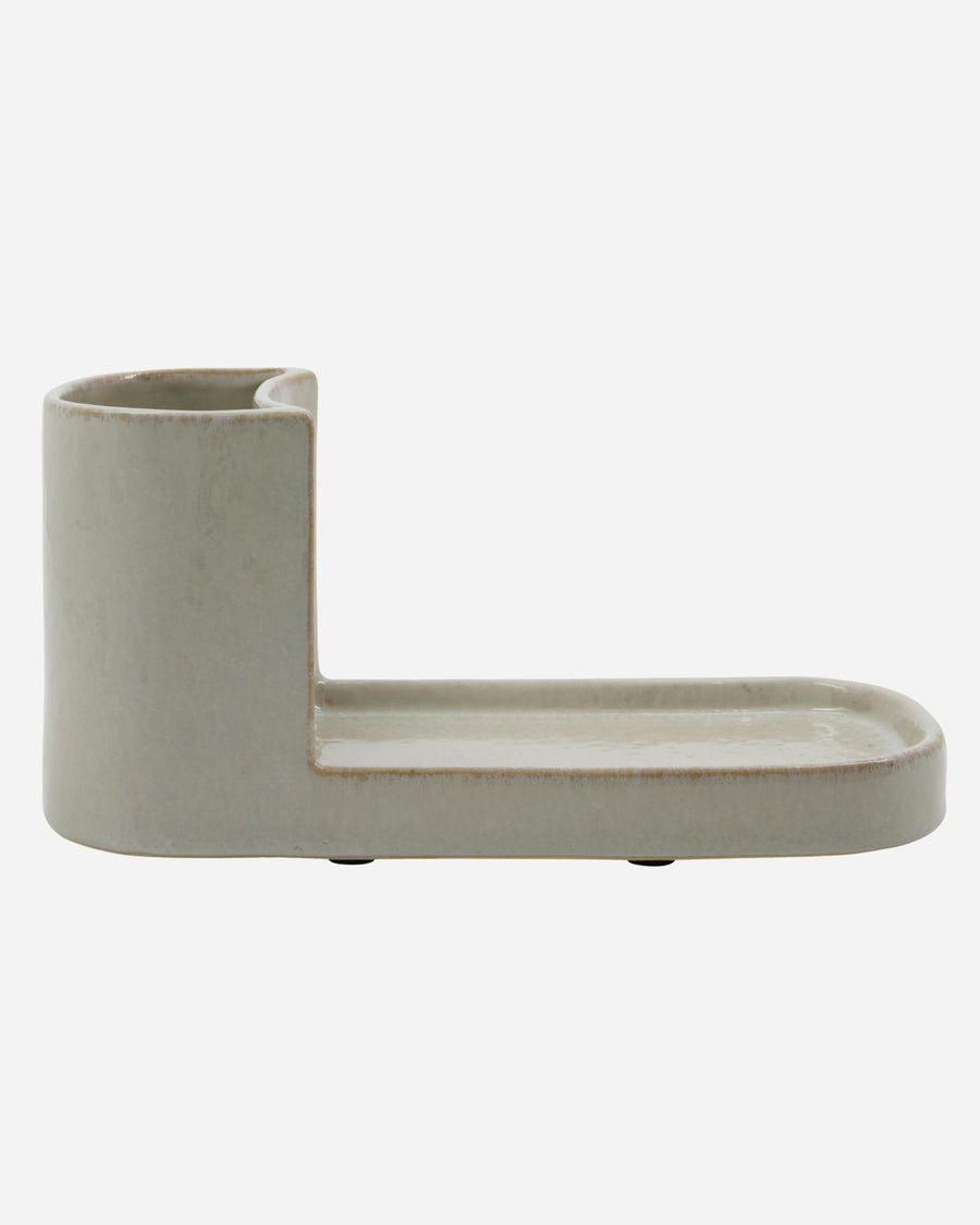 Meraki Børste- og sæbeholder, Datura, Shellish grey - Stor | Meraki | Køb online hos Moster D – Hurtig levering