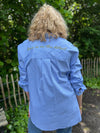 Culture Ebony Shirt - Blue Stripe