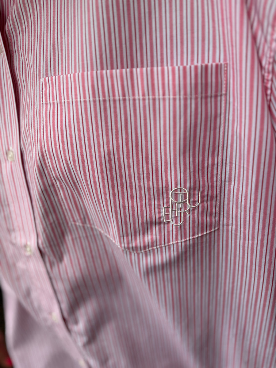 Culture Mimi Shirt - Pink/Red Stripe
