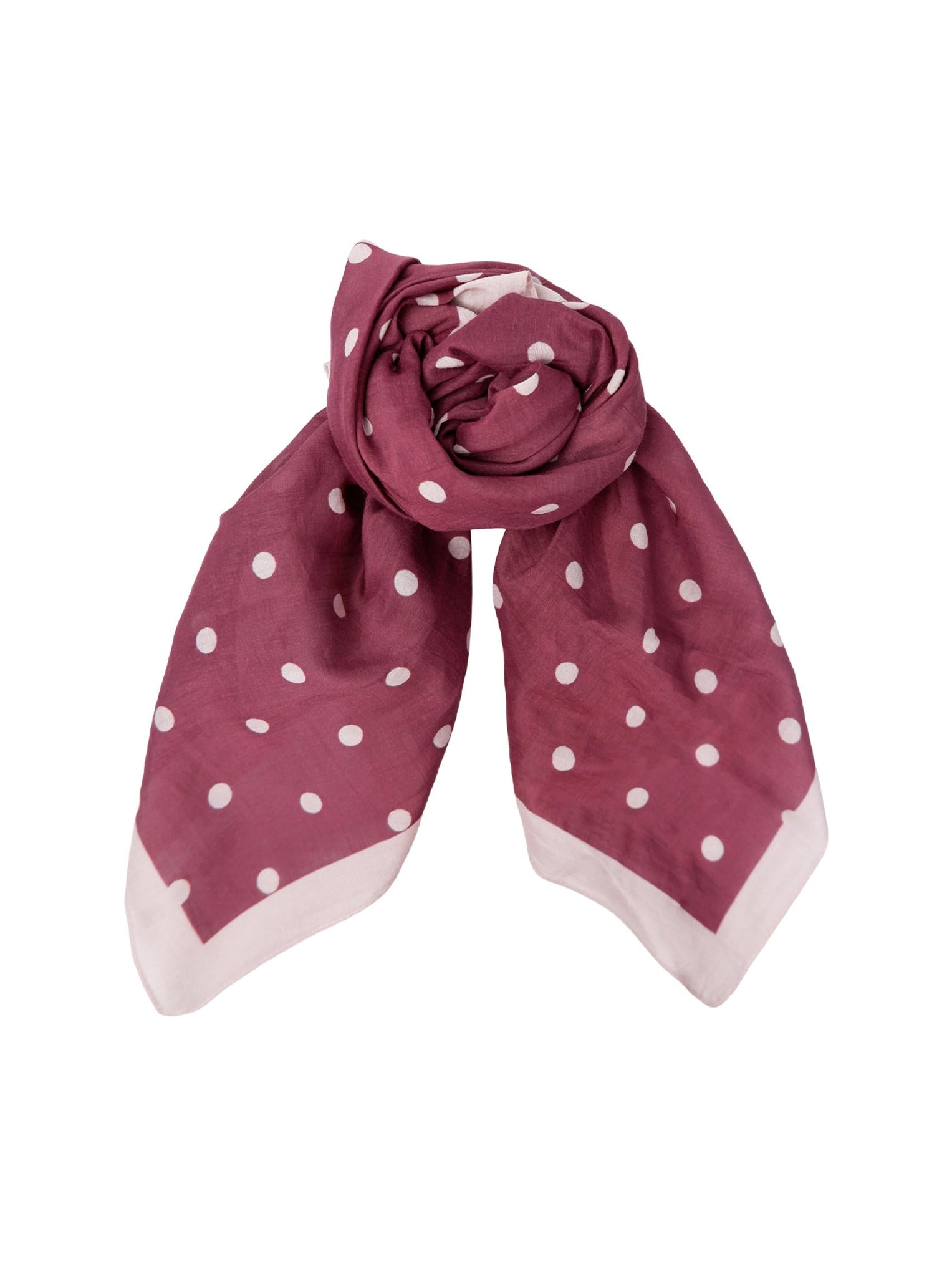 Black Colour Martina Mini Scarf - Wine