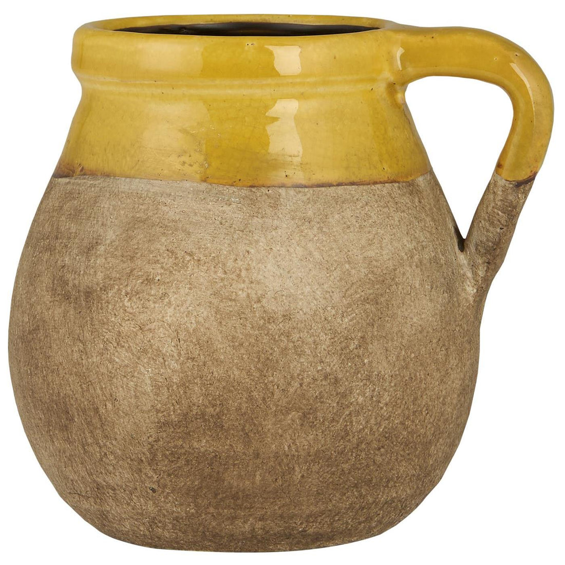 Ib Laursen Avignon Naturfarvet Vase m/mustard kant