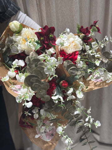 Evighedsbuketter - Hvid / Rød