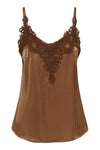 Cream Anna Top - Friar Brown