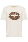 Culture Musa Gith T-shirt - Gardenia Leopard, White