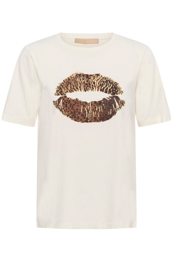 Culture Musa Gith T-shirt - Gardenia Leopard, White