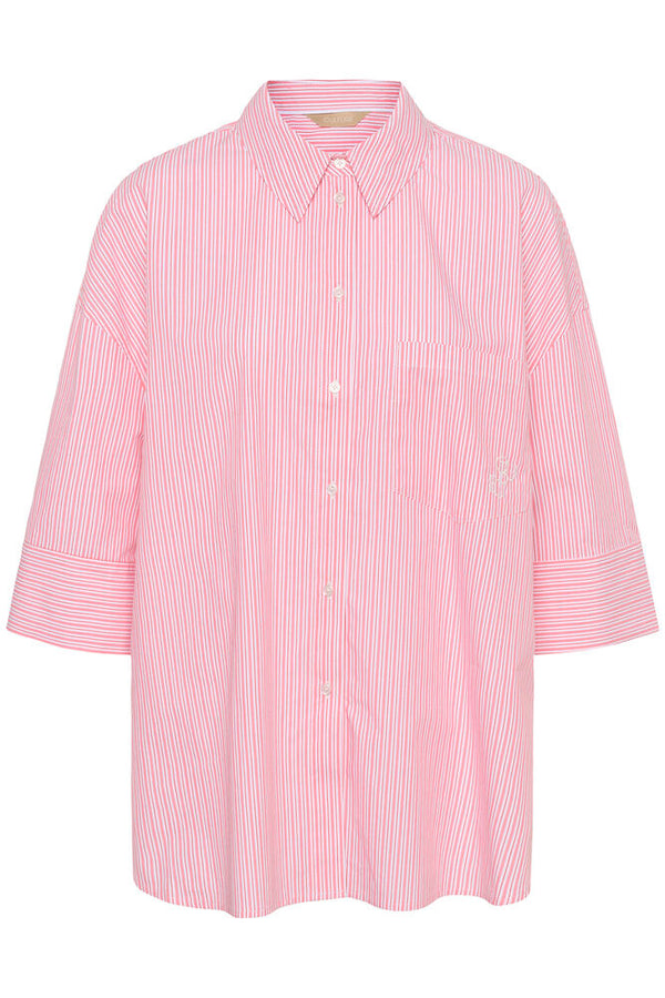Culture Mimi Shirt - Pink/Red Stripe