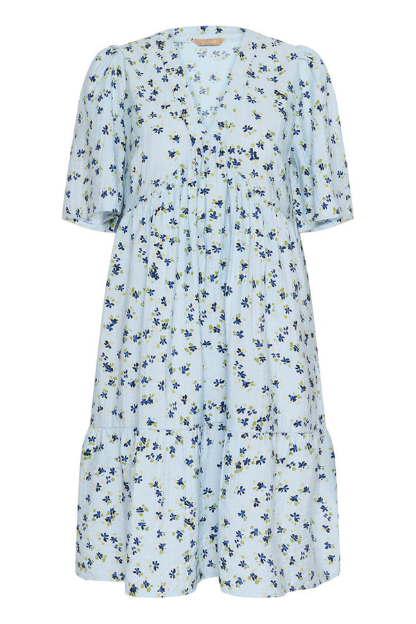 Culture Puglia Gally Short Dress - Blue Flower