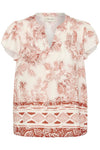 Cream Jessie Blouse - Brandy Flower