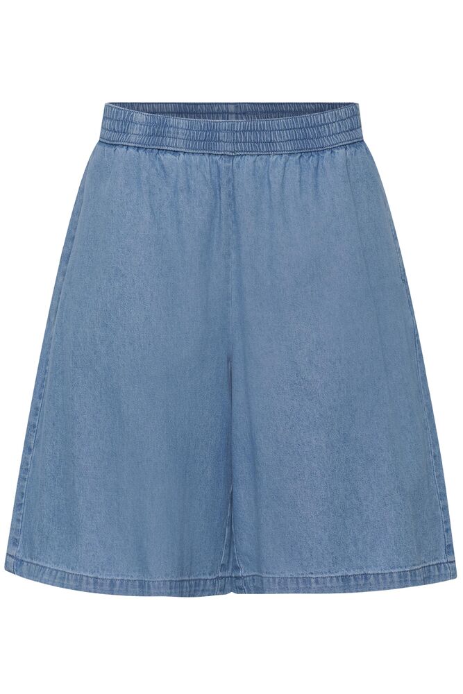 Kaffe Jade Denim Shorts - Medium Blue Chambray