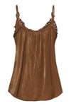 Cream Anna Top - Friar Brown