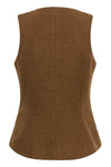 Culture Janola Waistcoat - Toffee Melange
