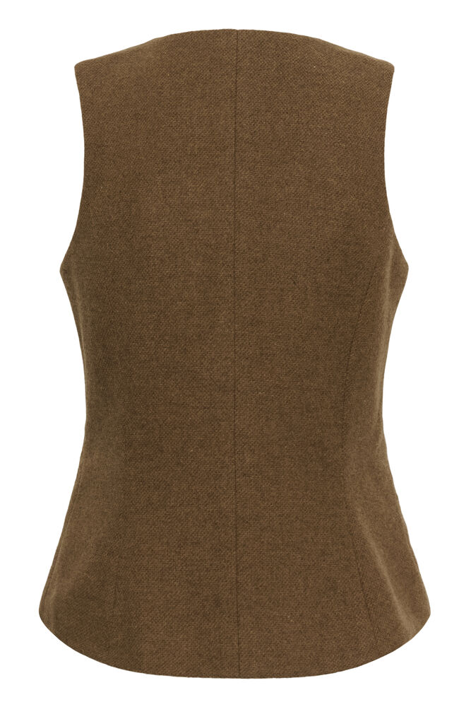 Culture Janola Waistcoat - Toffee Melange