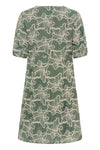 Cream Torli Short Dress - Mulled Basil