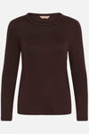 Culture Nia Juliet LS T-shirt - Coffee Bean