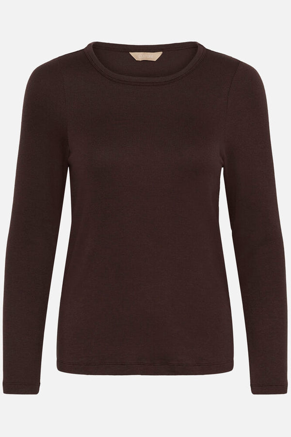 Culture Nia Juliet LS T-shirt - Coffee Bean