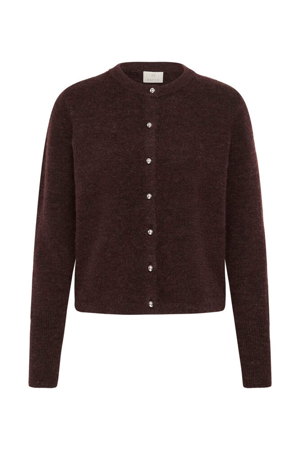 Kaffe Niel Knit Cardigan - Fudge Melange