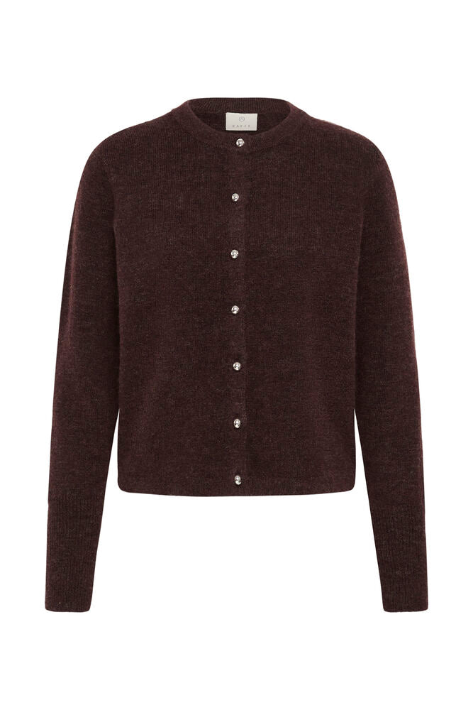 Kaffe Niel Knit Cardigan - Fudge Melange