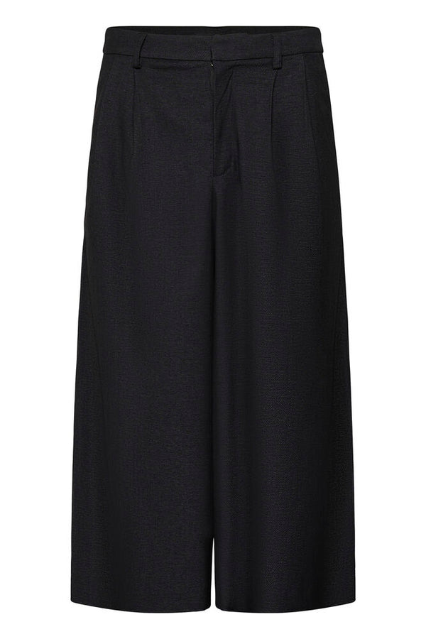 Kaffe Gabby Culotte Pants - Dark Grey Melange