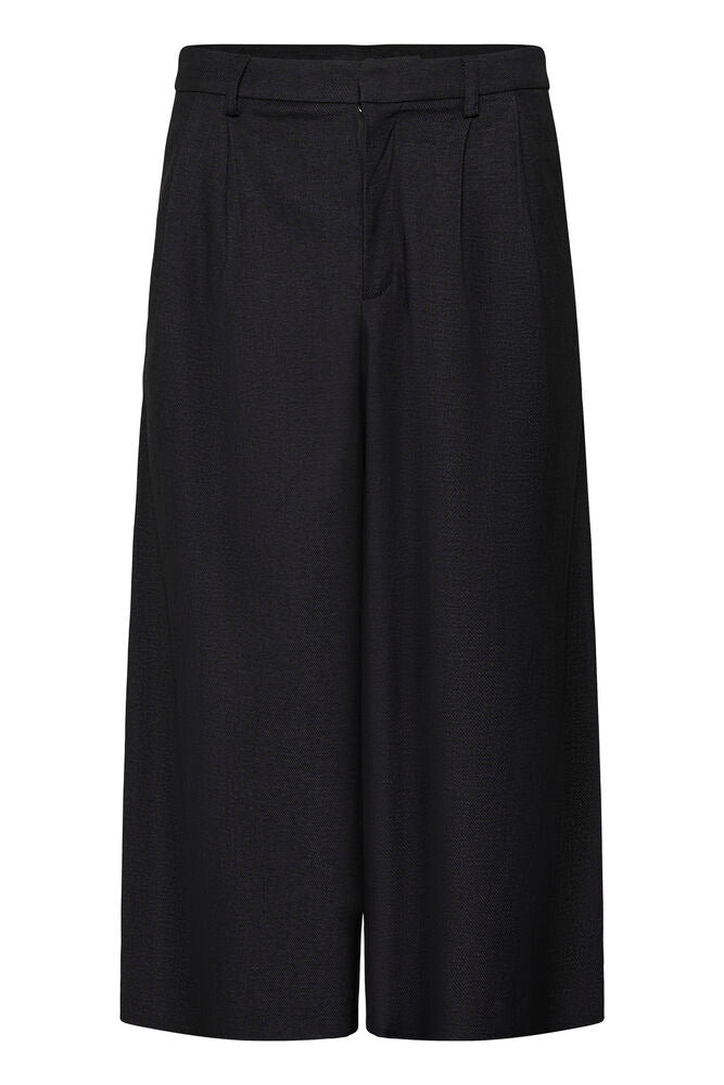Kaffe Gabby Culotte Pants - Dark Grey Melange