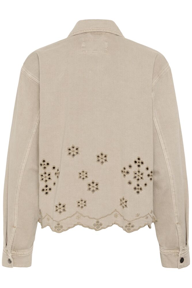 Kaffe Mimi Broderi Anglaise Jacket - Feather Grey