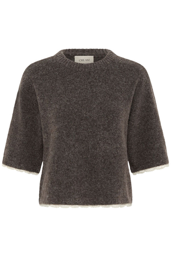 Cream Kibana Knit Pullover - Java Melange