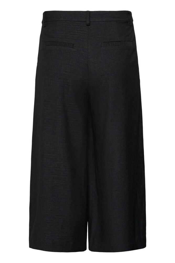 Kaffe Gabby Culotte Pants - Dark Grey Melange