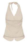 Kaffe Omila Waistcoat - Feather Grey Melange