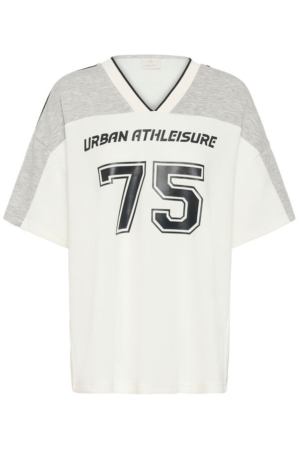 Kaffe Ashley T-shirt - Chalk/White Grey