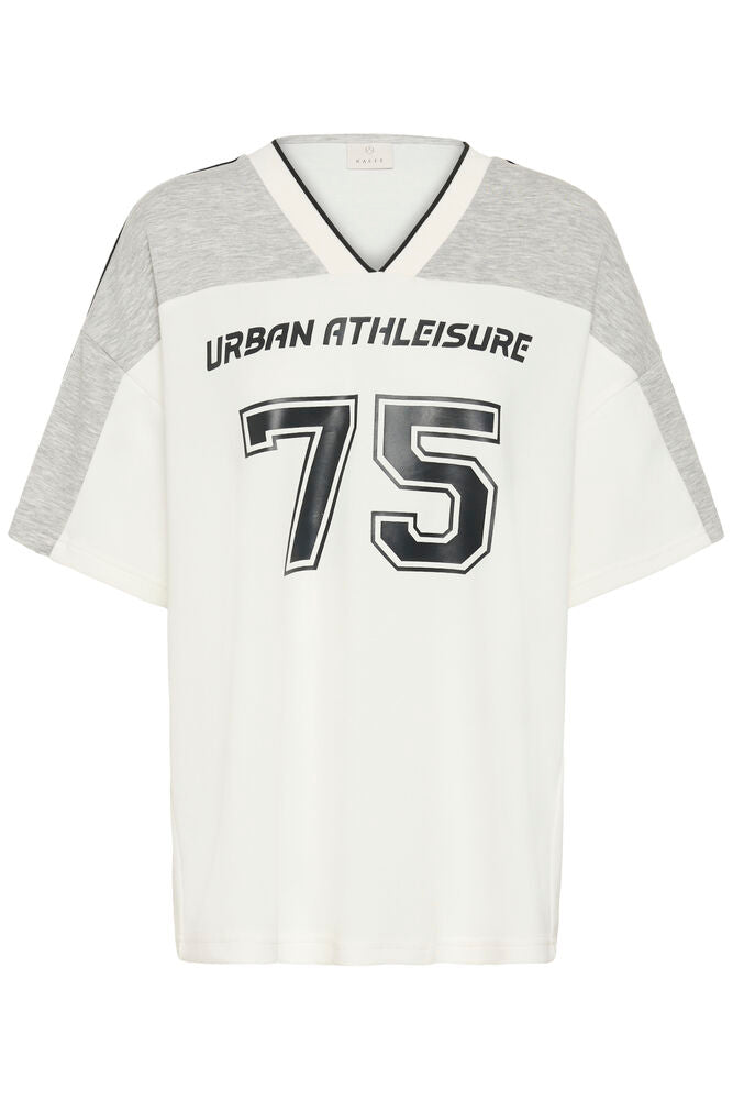Kaffe Ashley T-shirt - Chalk/White Grey