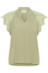 Cream Nola Lace Blouse - Tea