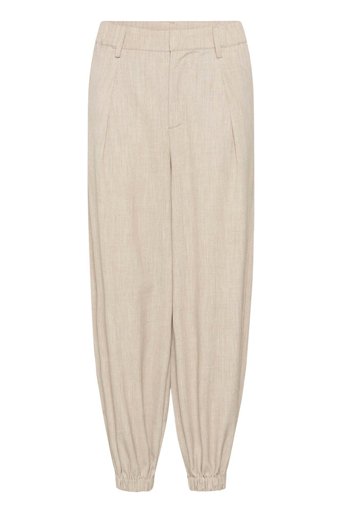 Kaffe Omila Harem Pants - Feather Grey Melange