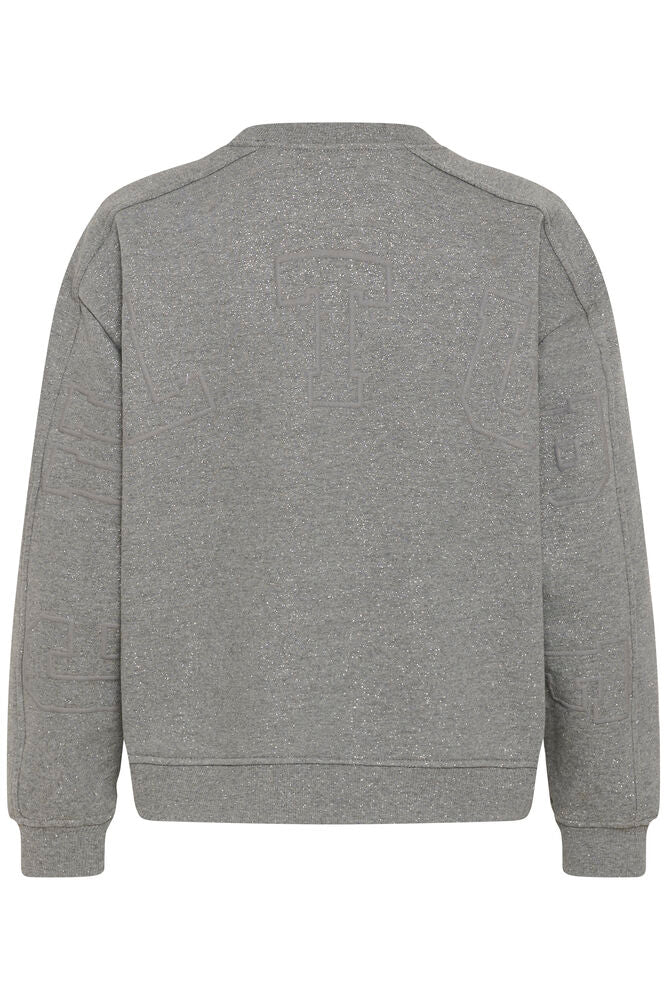 Culture Lotta Sweatshirt - Grey Melange/Silver