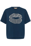 Culture Emba Gith T-shirt - Dress Blues