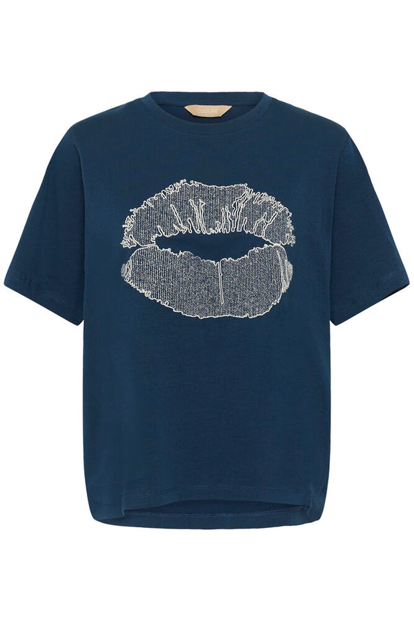 Culture Emba Gith T-shirt - Dress Blues