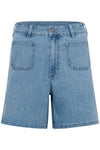 Kaffe Sarah Denim Shorts - Light Blue