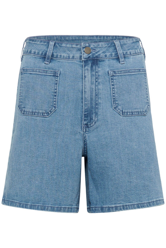 Kaffe Sarah Denim Shorts - Light Blue
