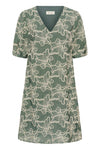 Cream Torli Short Dress - Mulled Basil