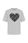 Kaffe Gloria T-shirt - Grey Melange